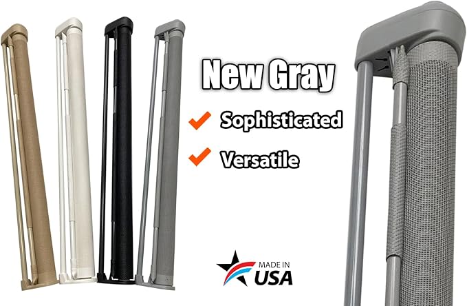 Retract-A-Gate 52" Gray: The Original and only Made in USA Retractable Baby, Dog, & Cat Gate