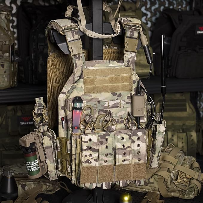 YAKEDA Quick Release Tactical Outdoor Vest for Adult