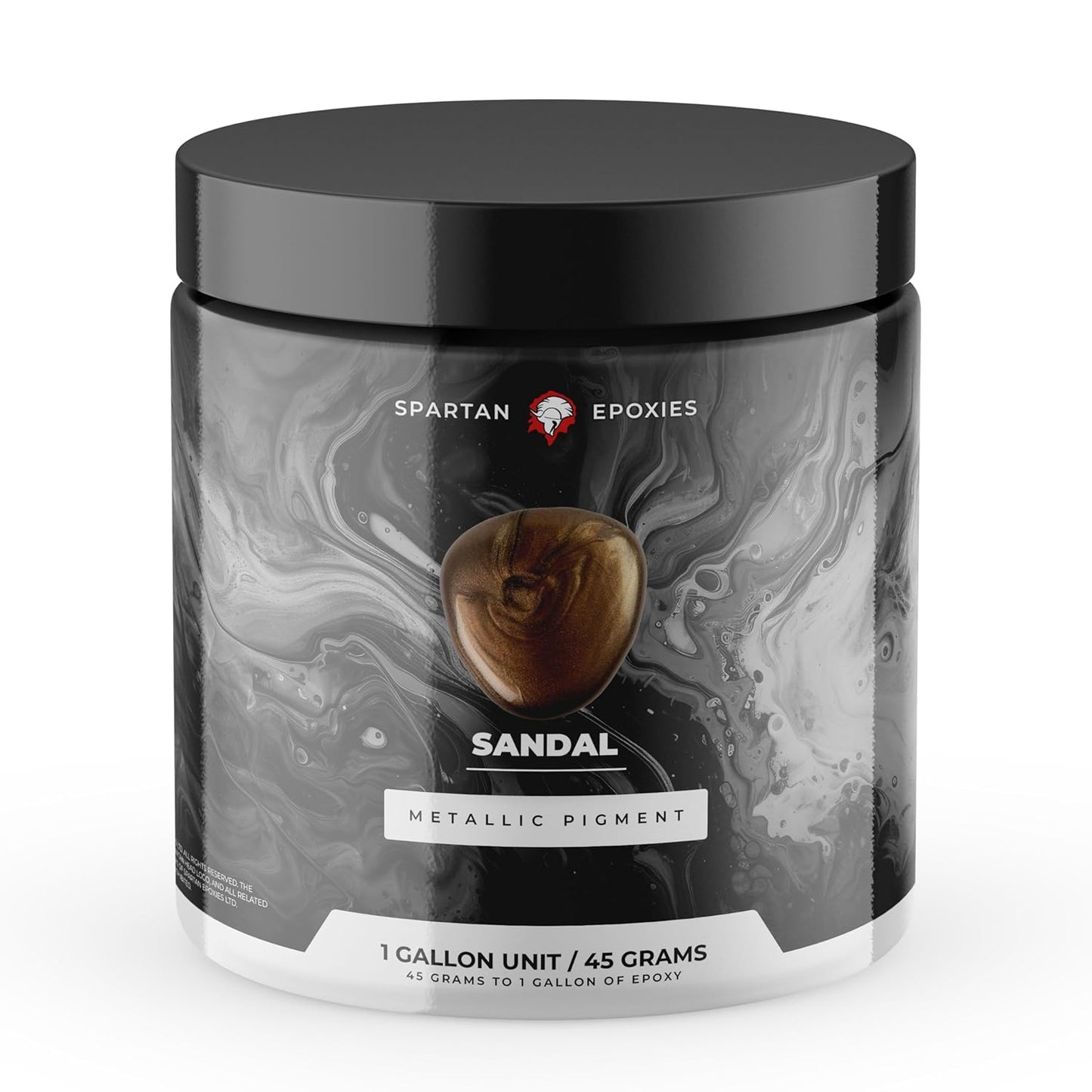 Spartan Epoxies Metallic Pigment Powder for Epoxy - 30 Unique Colors, 4oz for 1 Gallon and 12oz for 3 Gallons of Clear Epoxy, Made in The USA (Sandal, 4oz (45 Grams))