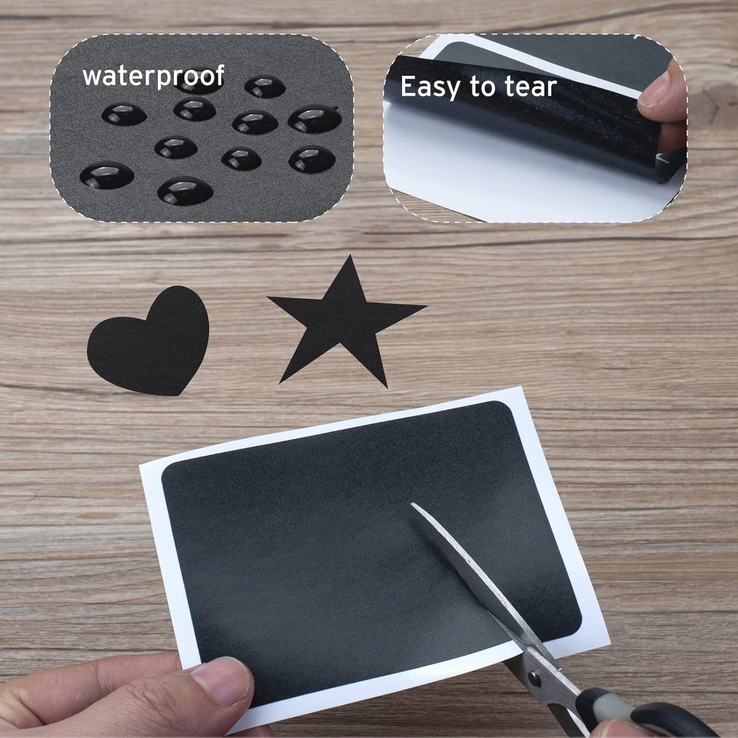 ONUPGO Chalkboard Pantry Labels, Large Chalkboard Labels Stickers for Big Bins Boxes, Food Label Sticker, Waterproof Kitchen Pantry Names Labels Containers Jar Labels