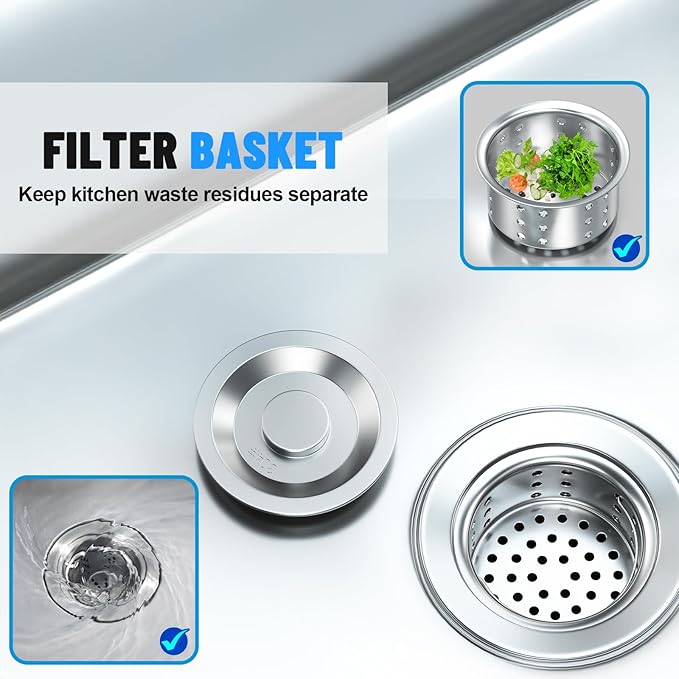 Utility Sink, Commercial Kitchen Stainless Steel Sink, 39.5'' Free Standing Single Bowl Sink with Drawer & Cold and Hot Water Pipe for Kitchen Laundry Room Farmhouse Indoor and Outdoor