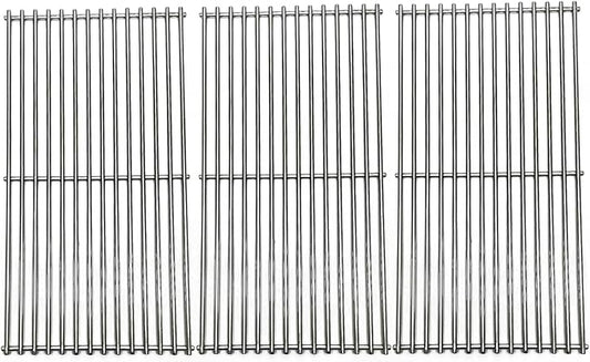 19-1/4" Stainless Steel 3pack Grates Replacement Parts for Jenn Air 720-0337,720-0512,Kirkland 720-0193 720-0432,720-0025, 720-0108 Charmglow 720-0234,720-0396 Ducane, Brinkmann 810-8501-S Gas Grill