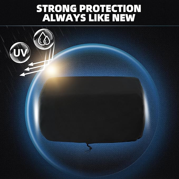 Waterproof Pizza Oven Cover for Blackstone (Leggero) 2238 2379 5967, Tabletop Pizza Oven Accessories, Windproof with Bottom Drawstrings, Fully Covered with Heavy-Duty 600D PVC Fabric (Cover Only)