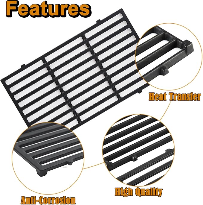 Spirit E-210 Flavorizer Bars Grill Grates Replacement Parts for Weber Spirit Grill Parts Spirit E210 210 S210 Spirit II E-210 II E210 Spirit 2 E210 E-210 GS4 7635 Flavor Bars 7637 Cooking Grates