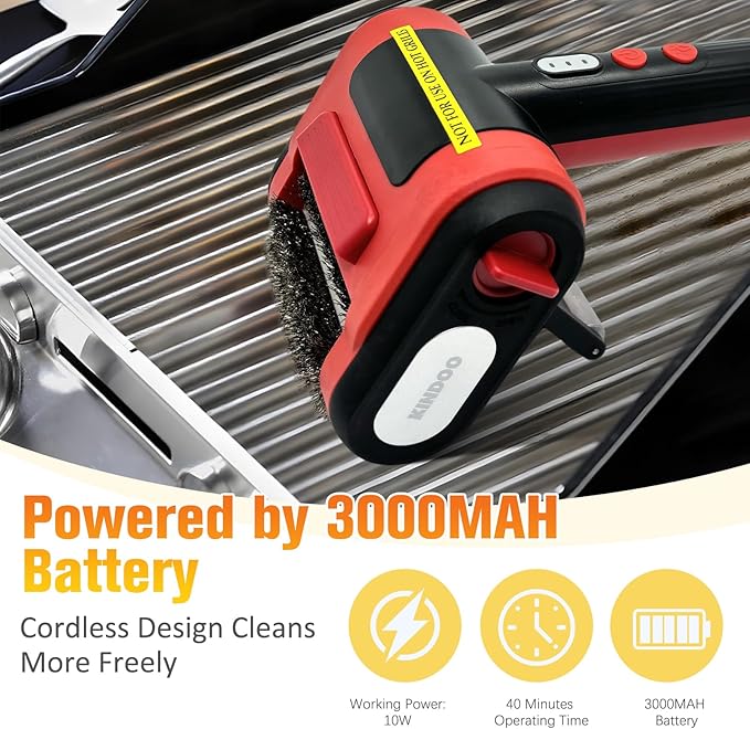 Grill Cleaner for Outdoor Grill, Electric Grill Brush for Grill
