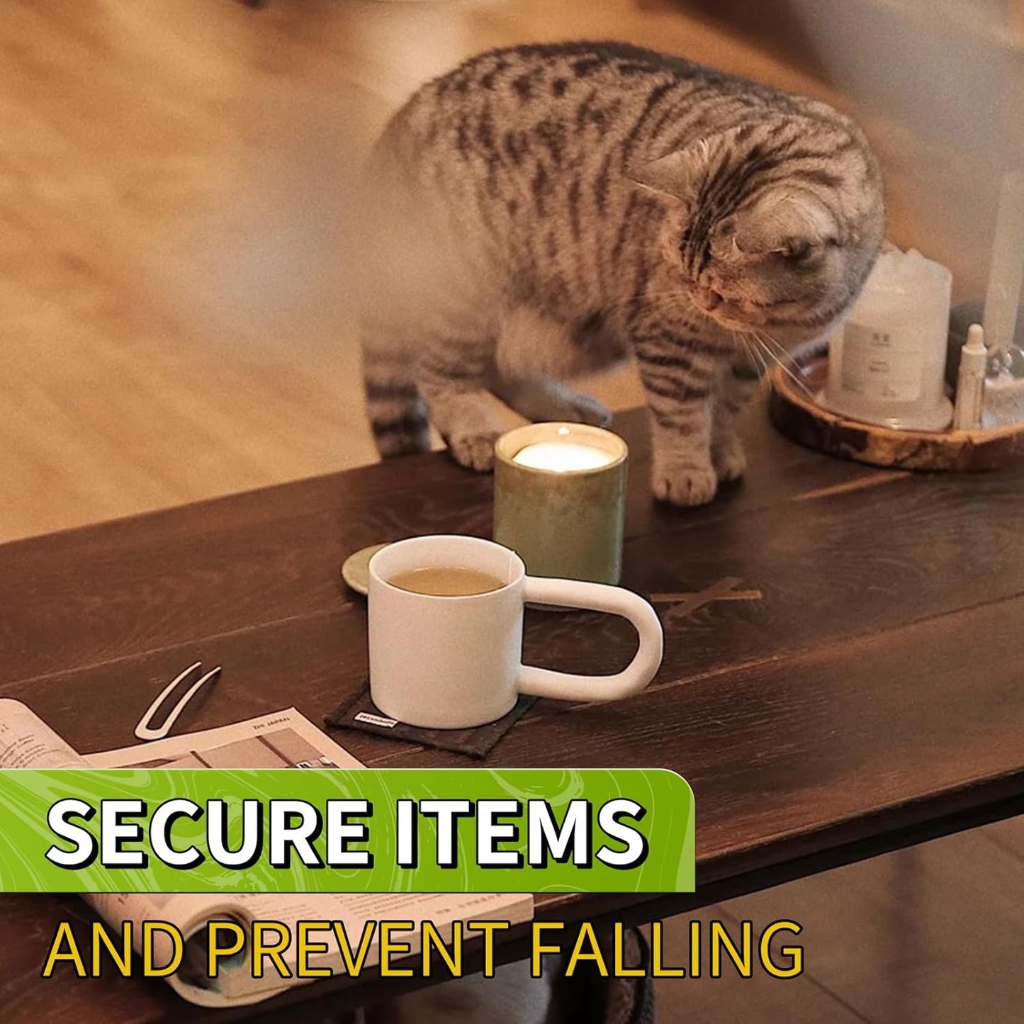 Piteno® 500Pcs Double Sided Adhesive Dots, 0.4" Clear Removable Adhesive Mounting Putty, Waterproof No Trace Dots Adhesive Putty for Poster Picture Festival Decoration Museum (10mm)