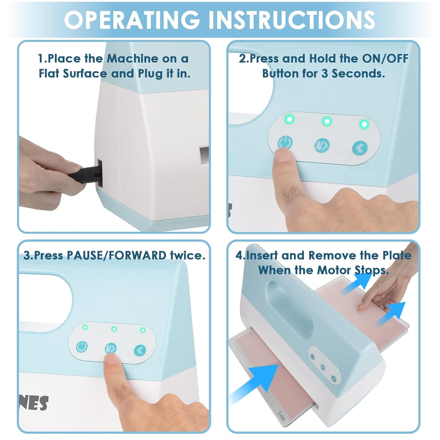 Electric Die Cut Machine for Starter Kit, 9 inch Opening Electric Embossing Machine for Art & Craft, Cardmaking, Scrapbooking, Fabric