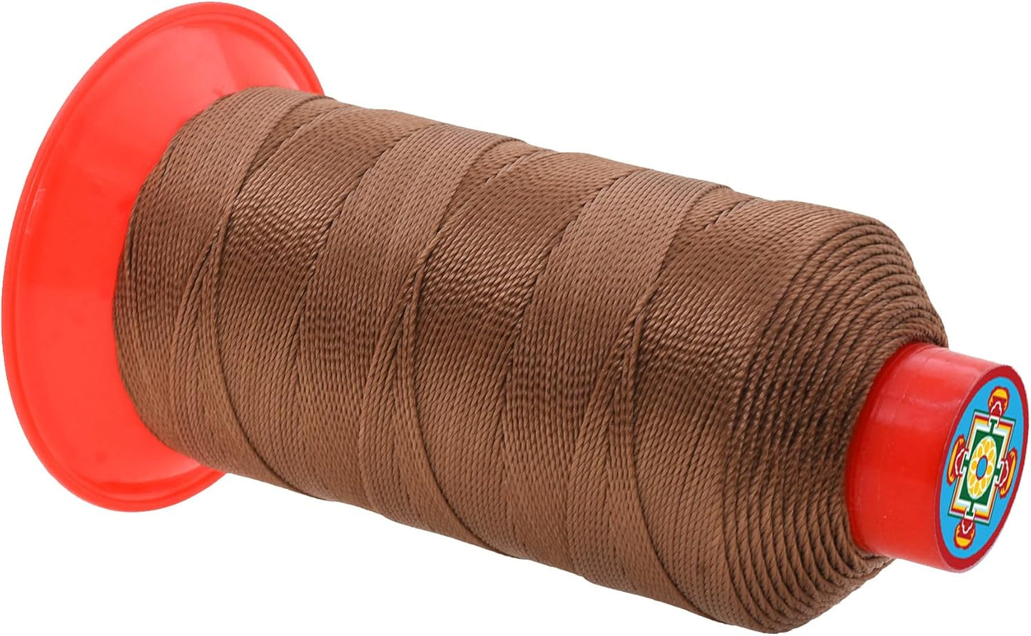 Mandala Crafts Bonded Nylon Thread - Russet Brown Heavy Duty Sewing Threads - 415 YDs Size 346 210D T350 Tex 350 for Leather, Jeans, Weaving, Outdoor, Marine, Upholstery