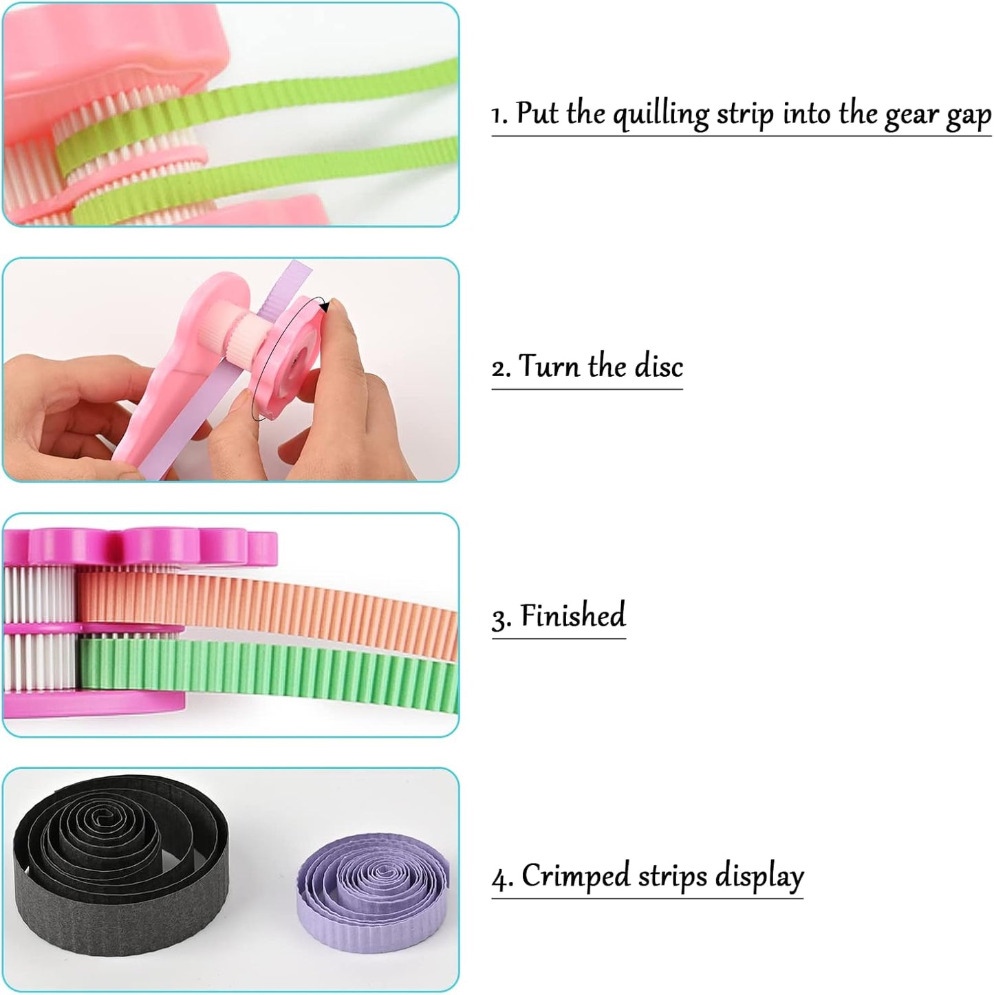 19pcs Beginners Quilling Tools Kit Electric Slotted Quilling Pen Template Board Curling Coach Crimper Comb Filigrana Tools Set