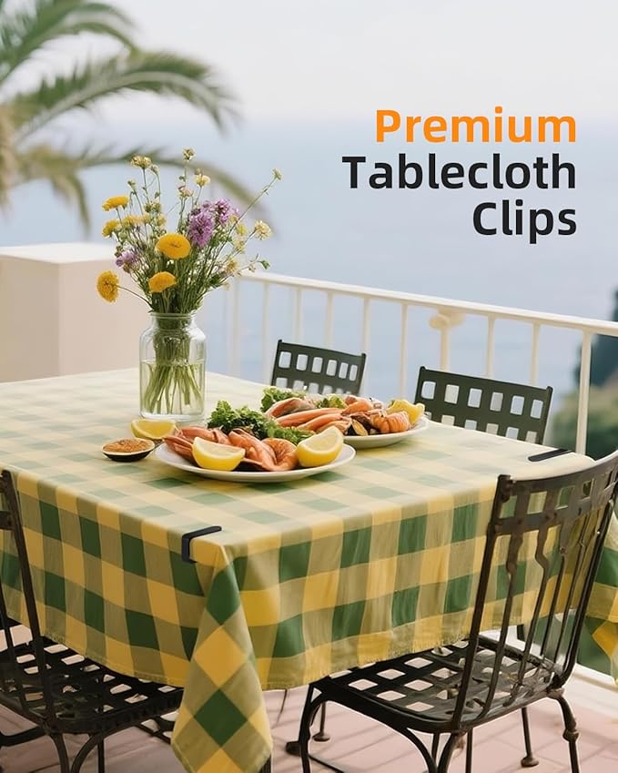 36 Pack Tablecloth Clips - Heavy Duty Picnic Table Clip, Stainless Steel Table Cloth Cover Clamps, Table Cloth Holders Ideal for Restaurant Marquees