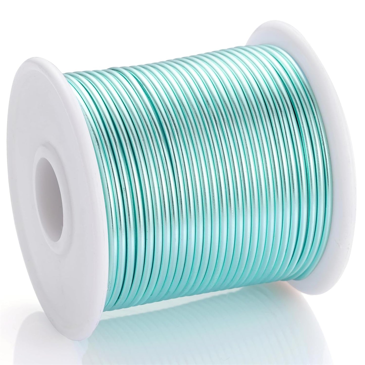 12 Gauge Ice Blue Aluminum Craft Wire (105FT) - Anodized for Jewelry Making, Beading Floral, Plant Gardening, Sculpting & Modeling Craft Wire (Ice Blue #24, 2mm)