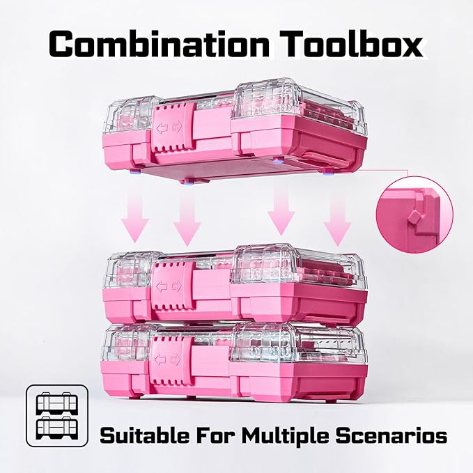 70Pieces Impact Screwdriver Bits Set, Magnetic S2 Steel 1”/2”3”Phillips/Square/Torx/Slotted/Hex/Pozi Bits Tips and Impact Bit Holder with Red Storage Box Case