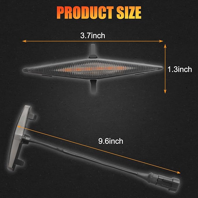 4 PCS Grill Led Lights, Amber Raptoor Grille Lights Plug Play Car Accessories for Toyota 4Runner 2014-2024 TRD Pro Grille and 2014-2019 SR5, Premium, Limited, TRD Off-Road (Black)