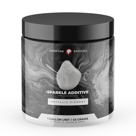 Spartan Epoxies Metallic Pigment Powder for Epoxy - 30 Unique Colors, 4oz for 1 Gallon and 12oz for 3 Gallons of Clear Epoxy, Made in The USA (Sparkle, 4oz (45 Grams))