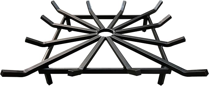 SteelFreak Super Heavy Duty Square Wheel Fire Pit Grate - Made in The USA (32 x 32 Inch)