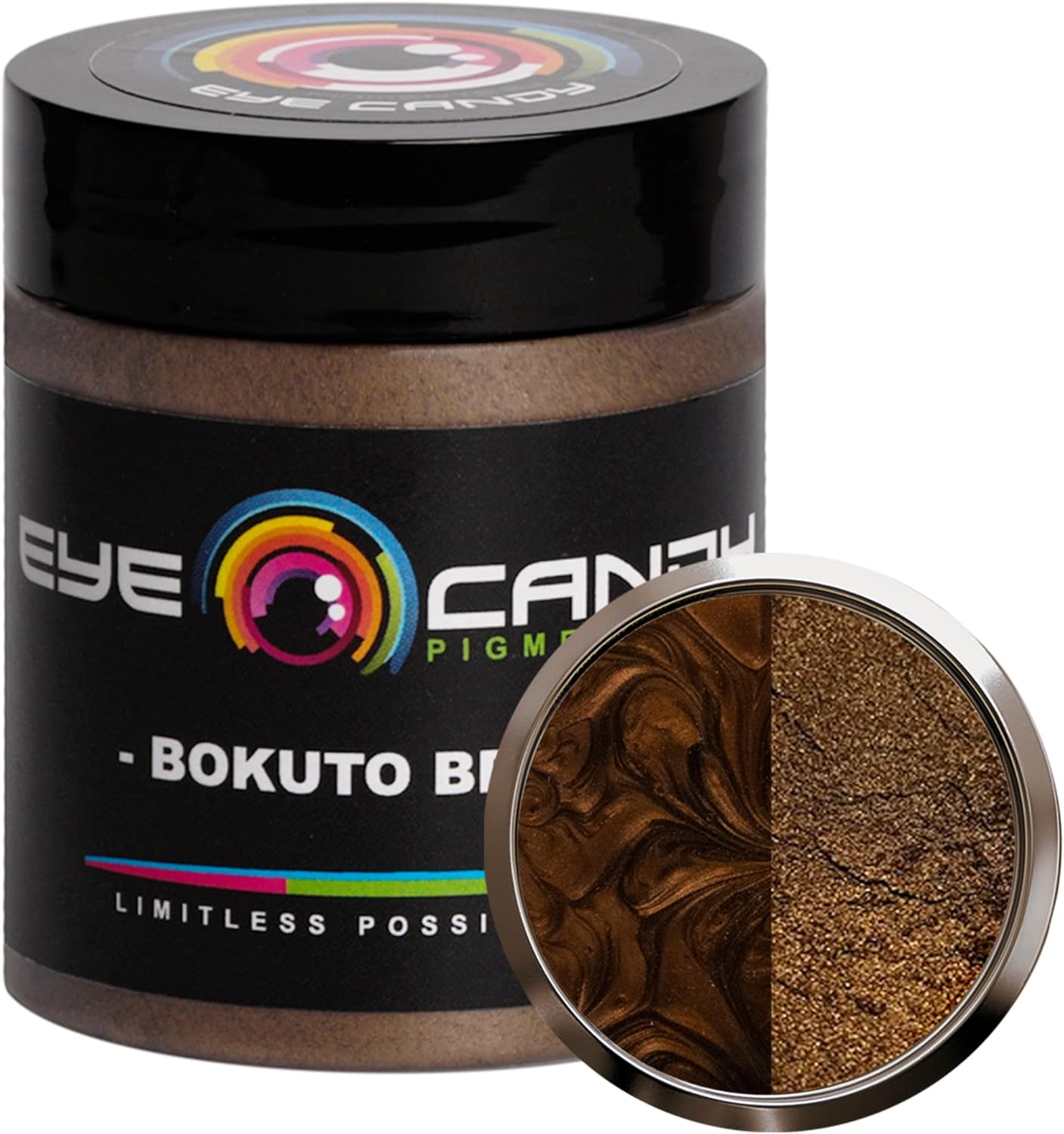 Eye Candy Premium Mica Powder Pigment “Bokuto Brown” (25g) Multipurpose DIY Arts and Crafts Additive | Woodworking, Epoxy, Resin, Bath Bombs, Soap, Nail Polish, Lip Balm (Bokuto Brown, 25g)