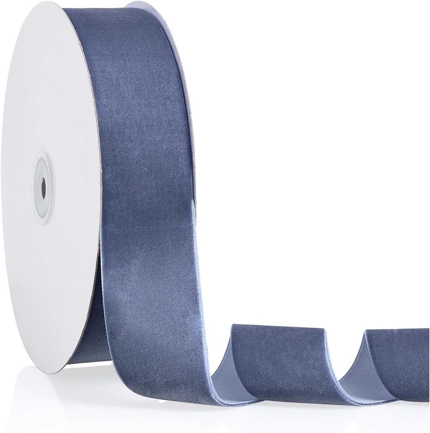 1.5" X 20 Yards Dusty Blue Velvet Ribbon for Christmas Tree Wreath Decoration Handmade Crafts Ornaments Gift Wrapping & Bow Making