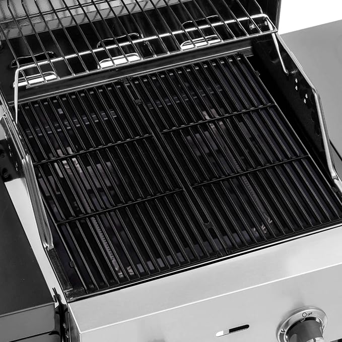 GGC 18.75" Grill Grates for Weber Genesis ii E-310, E-315, E-325, E330, E335, S-310, S-335, S-345 Genesis II LX S-340, LX E-340, 2 PCS Cast Iron Grates for Weber 66095 66802