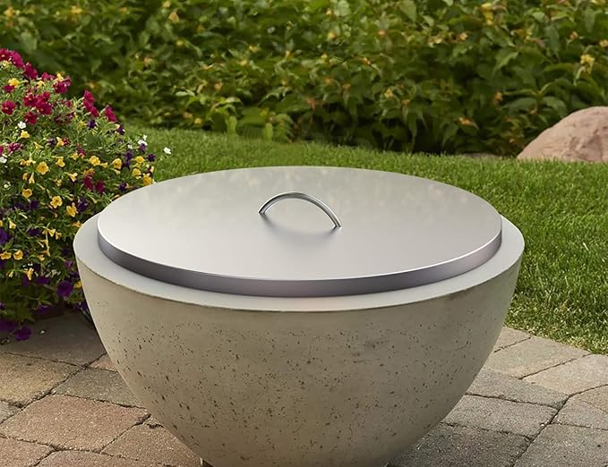 Stanbroil 22" Stainless Steel Round Fire Pit Cover, Fire Pit Ring Lid Fits for 19-Inch Drop-in Firepit Pan and 18 Inch Flat Fire Pit