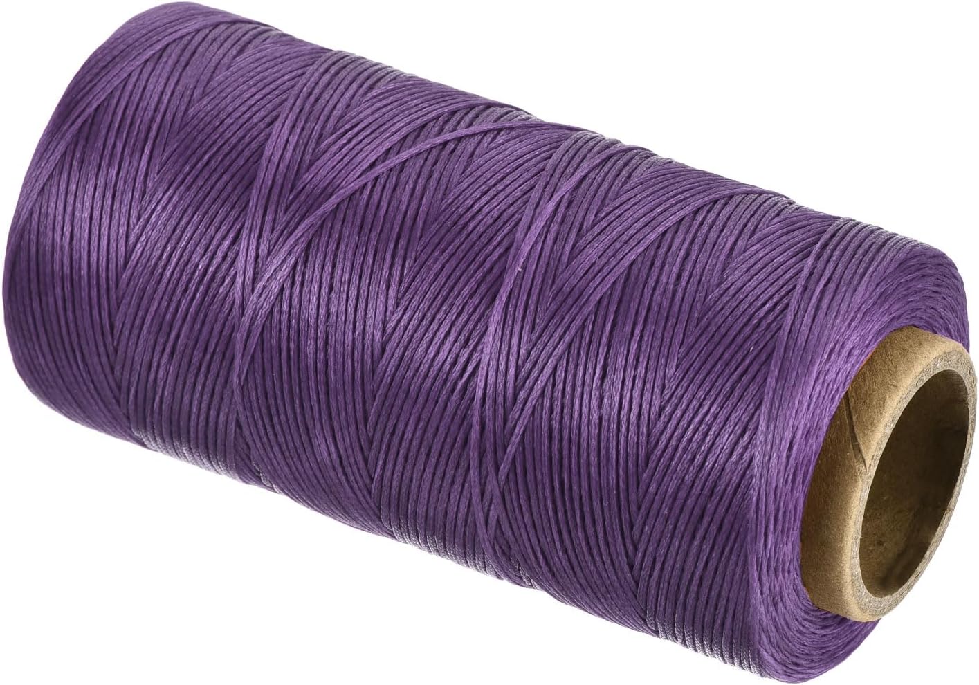 MECCANIXITY Waxed Thread,284 Yard 0.8mm 150D Flat Wax Thread Polyester Waxed String for Leather Sewing Hand Weaving Book Binding Home Decoration,Deep Purple