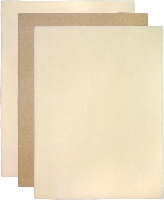 The Beadsmith Beading Mats Set – Double-Sided Stringing Work Mats, 3-Pack, 11"x14" Each, Washable, Wrinkle-Free, Soft Foam-Like Texture