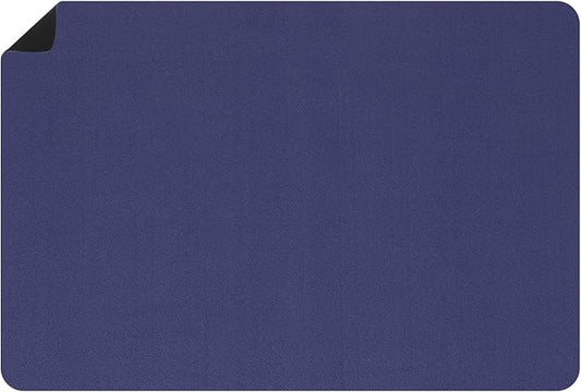 uxcell Silicone Mats for Kitchen Counter, 35.4" x 23.6" Non-Slip Countertop Protector Mat Heat Resistant Coffee Mat Waterproof Table Placemat, Dark Blue