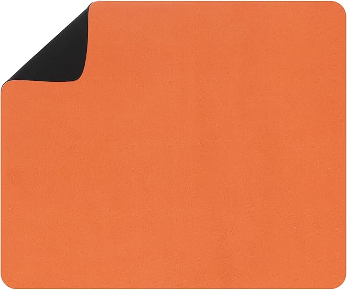 uxcell Silicone Mats for Kitchen Counter, 15.7" x 11.8" Non-Slip Countertop Protector Mat Heat Resistant Coffee Mat Waterproof Table Placemat, Orange