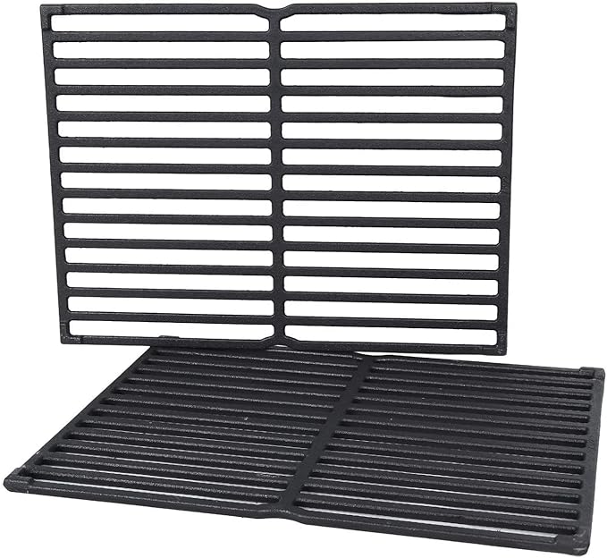GasSaf 15" Grill Grate for Weber Genesis Silver A, 11x15 Grate for Spirit 200 E200 S200 S210 E210, Spirit 500 Grills, Cast Iron Replacement Parts for Weber 7522, 7521, 7523, 65904, 65905(Side Panel)