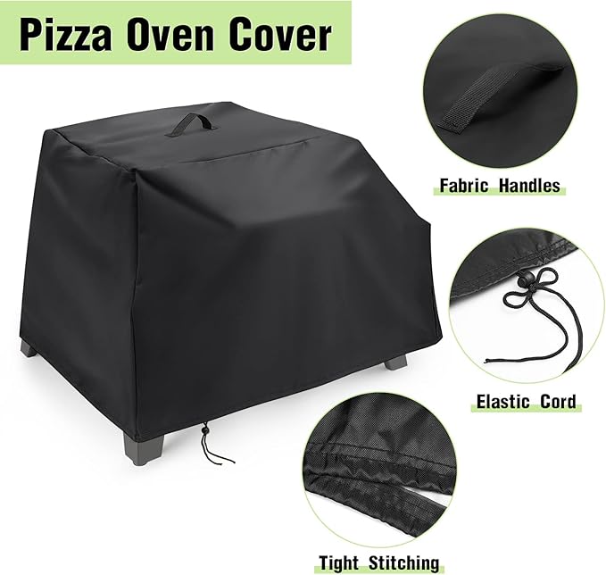 Pizza Oven Cover for Cuisinart CGG-403 3-in-1 Portable Pizza Oven,Waterproof Pizza Grill Cover All Season Protection (27.9 x 21.2 x 17.7 inch)