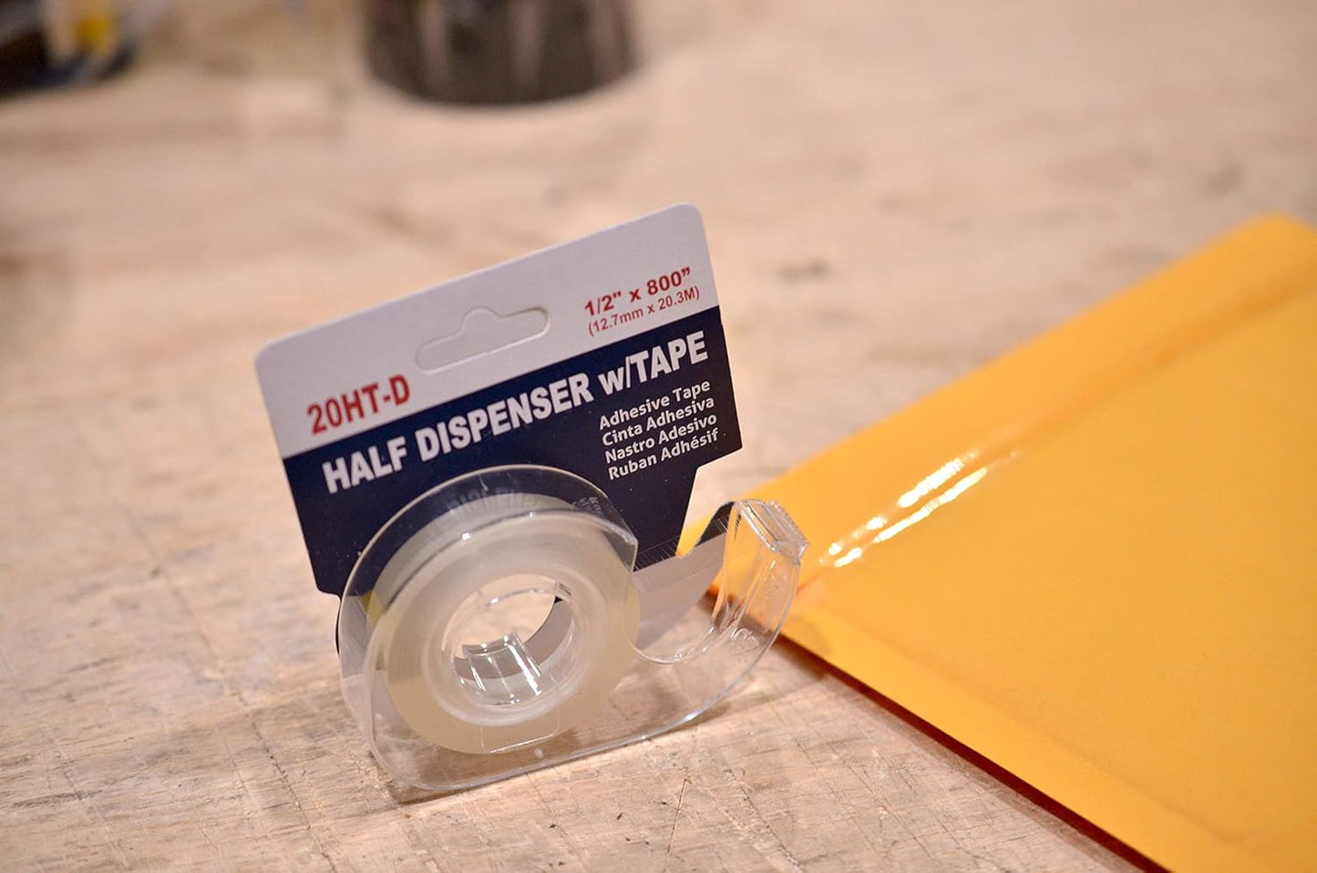 WOD OST20D Office Tape Clear Refill Rolls and Refillable Dispenser - 3/4 inch x 800 inches (96-Pack) for Craft Jobs, Office Work, Gift Wrapping, Repairing, and Envelope Sealing