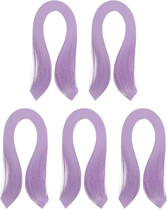 PATIKIL 600pcs Quilling Strips Paper 1/8"(3mm) 39cm Origami Paper Quilling Strip for Art DIY Hand Craft Christmas, Light Purple