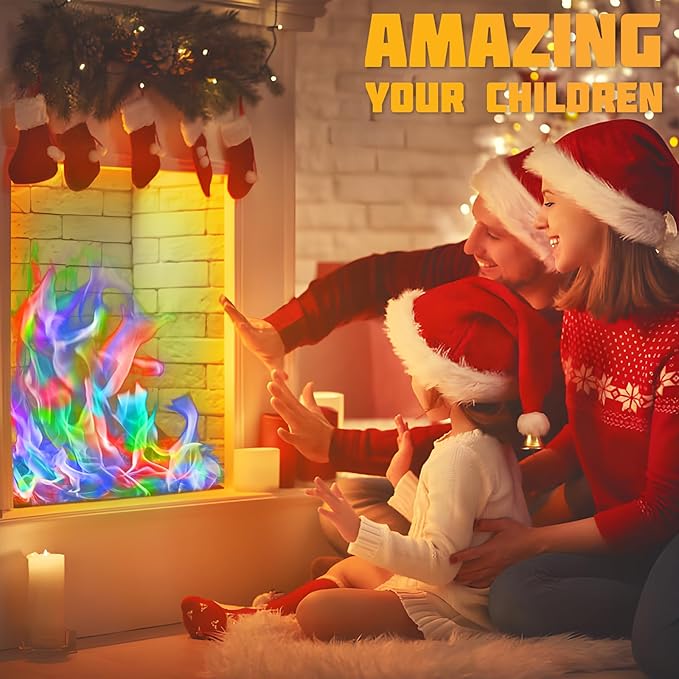 HGD (50 Pack) Fire Color Changing Packets for Fire Pit, Indoor/Outdoor Fireplace, Campfires, Bonfires - Mystical Rainbow Magic Flames, Camping Accessories for Family Entertainment