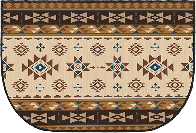 Demissle Cabin Fireplace Hearth Rug Fireplace Mats Cabin Southwestern Fireproof Rug Fire Resistant Mat for Wood Stove Floor for Kitchen Indoor Outdoor(24 x 36 Inch,Cute)