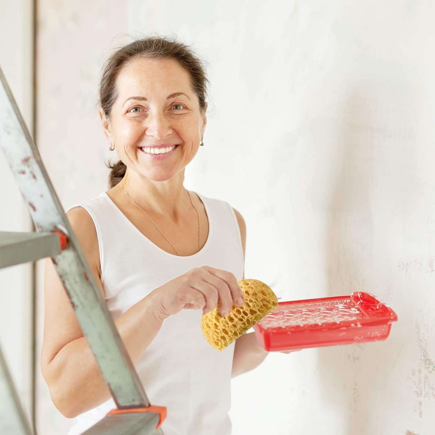 Patelai Knockdown Texture Sponge Drywall Wall Patch Ceiling Texture Sponge Home Decor for Repair DIY Painting Ceiling(2 Pieces,13 x 15 x 6 cm)