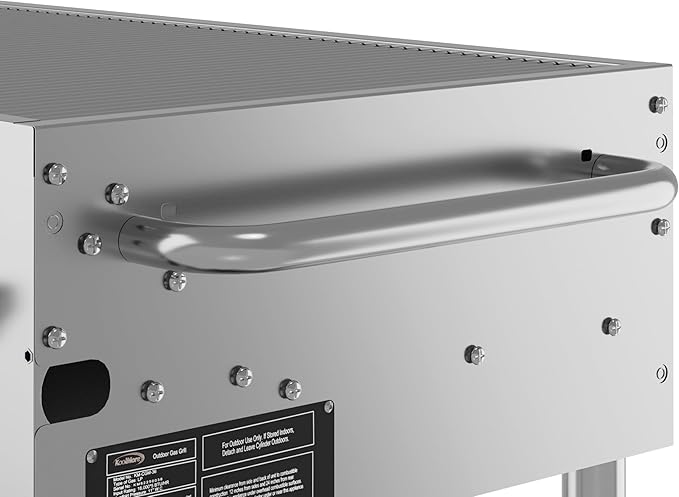 48 in. Commercial Mobile Outdoor Grill Stainless Steel, ETL Listed in Stainless-Steel (KM-CGM-48)