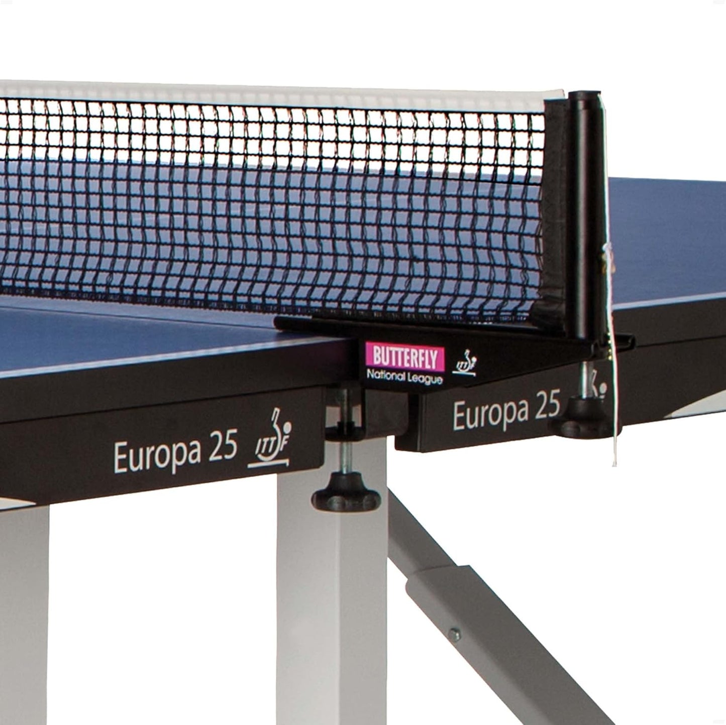 Butterfly Europa 25 Ping Pong Table—Indoor Game Table—ITTF Approved Table Tennis Table For Tournament, Club, Home, Institution—Professional Ping Pong Net Included—Very Compact Storage