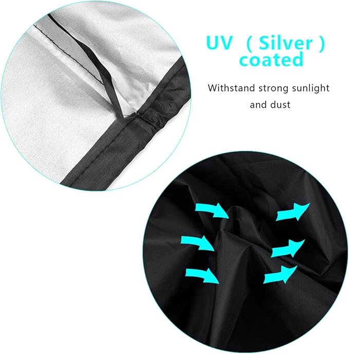 44-Inch Fire Pit Cover for 42-44 inch Round Fire Pit, Heavy Duty 300D Oxford Fabric Waterproof Dustproof Fire Bowl Cover All-Season Protection 44"Dia x 24"H