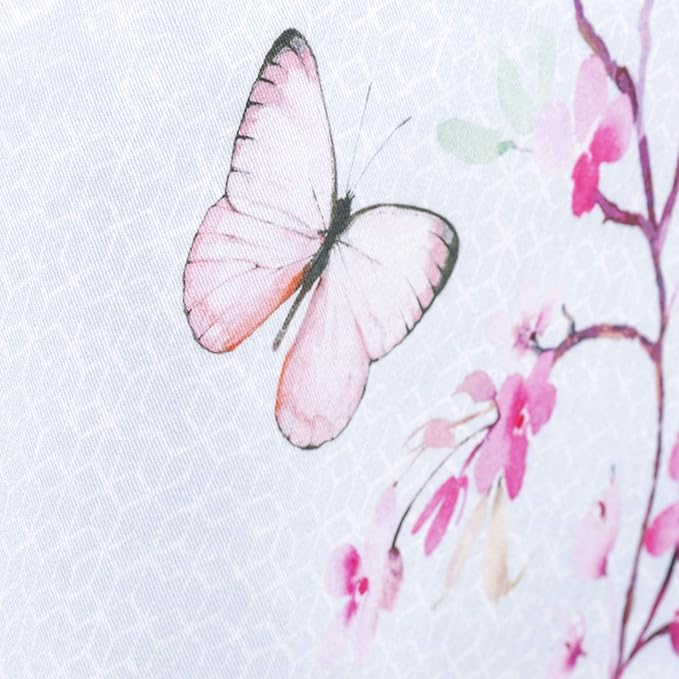 Maison d' Hermine Table Cloth Rectangle Table 100% Cotton 70 x 108 Inches Tablecloth Reusable Decorative for Dining Room, Farmhouse, Home, Party, Festive & Wedding Spring Summer - Blossoms in Spring