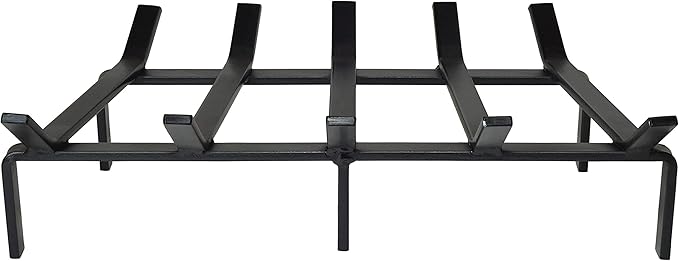 SteelFreak Heavy Duty Steel Fireplace Grate - Made in The USA (21 Inch)