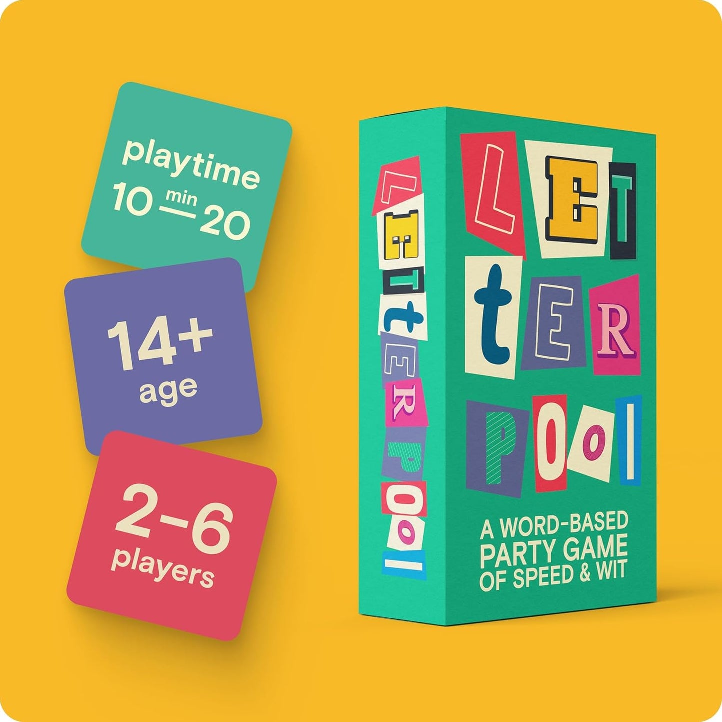 Letterpool: 2-6 Players Board Games for Adults, Family, Teens, Trivia, Word & Card Games Mixture, Fun & Easy to Learn Adult Party Games for Game Night