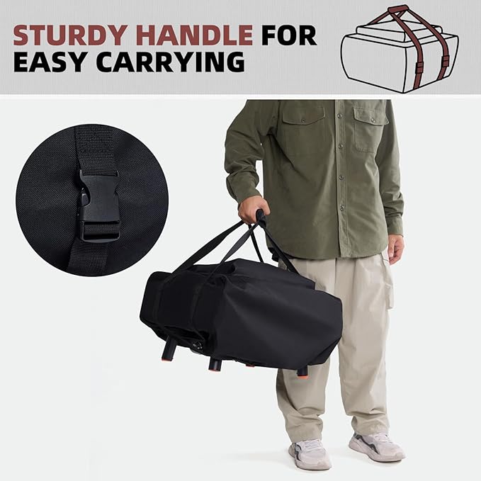 Waterproof Carry Cover for Blackstone (Leggero) Pizza Oven 2238 2379 5967, Tabletop Pizza Oven Accessories, Windproof with Bottom Drawstrings, UV Resistant with Heavy-Duty 600D PVC Fabric (Cover Only)