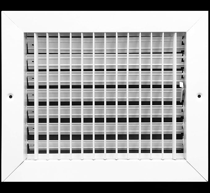 Adjustable AIR Supply Diffuser - HVAC Vent Cover Sidewall or Ceiling Adjustable AIR Supply Diffuser - HVAC Vent Cover Sidewall or Ceiling - Grille Register - High Airflow (10"w X 6"h