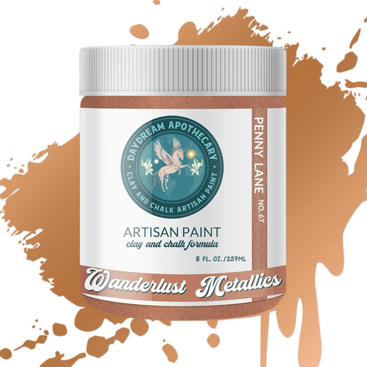 Daydream Apothecary Premium Chalk Style Paint for Furniture, Home Décor, Wood, DIY Interior Projects, Quick Dry, No Prep or Prime Needed, Matte Copper - 8oz