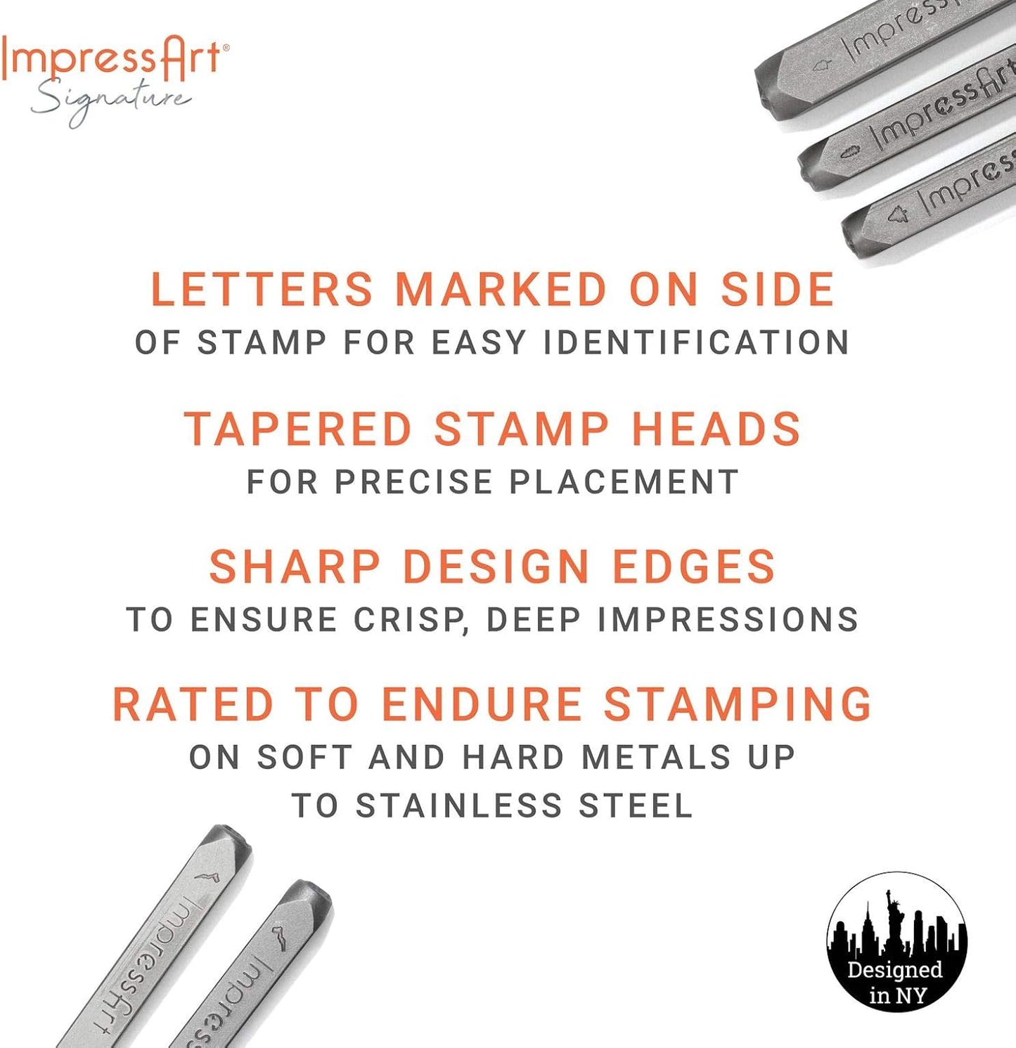 ImpressArt - Wave Steel Punch, Metal Stamping Tools for Custom Jewelry Making & Art Projects (6mm)