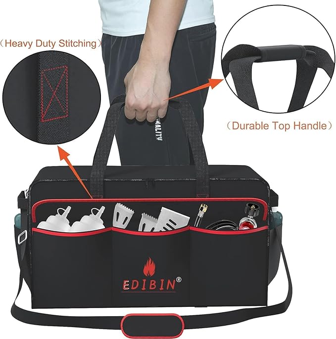 Carry Bag Compatible with Cuisinart CGG 306 Chef's Style Tabletop Grill,Water-resistant Portable Grill Bag for Cuisinart CGG-306 Chef's Style Tabletop Gas Grill