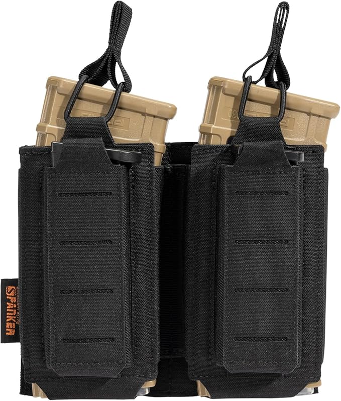 EXCELLENT ELITE SPANKER Tactical Open-Top Single/Double/Triple Molle Mag Pouch for Pistol Mag Pouch Tactical Bag Accessories Holder