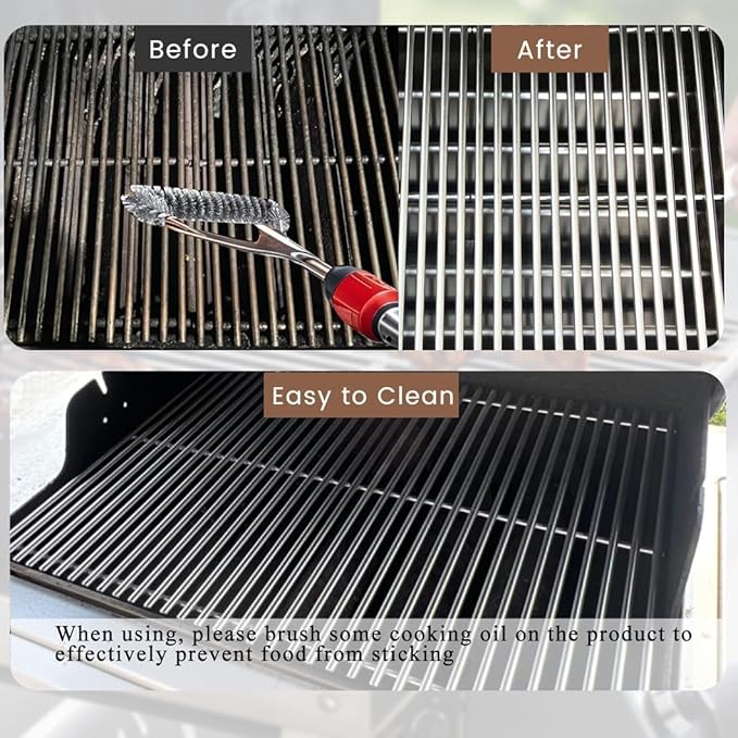 SH2Z (2-Pack) Stainless Steel Grill Cooking Grate for Pit Boss 820 Series Parts, Pit Boss Pro Series 850, Pit Boss Pro II 850 Grills, Pit Boss Navigator 850 Wood Pellet Grills