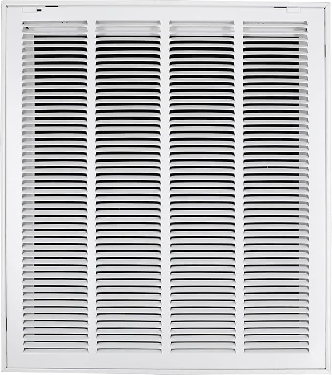 20"W x 24"H [Duct Opening Size] Steel Return Air Filter Grille - Removable Face/Door for 1 inch Filters -HVAC Vent Cover Grill - White [Outer Dimensions: 22 5/8"W X 26 5/8"H]