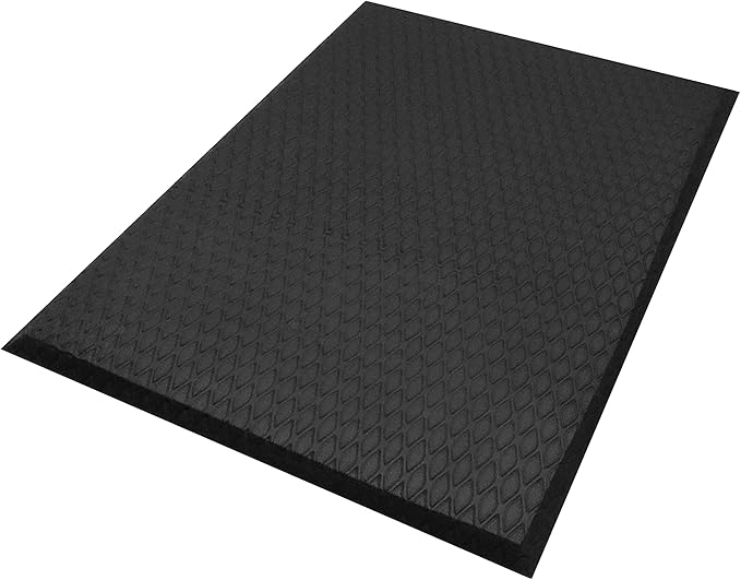 Hudson Exchange (4'x4') MaxCush Anti-Fatigue Comfort Industrial Ergonomic Mat