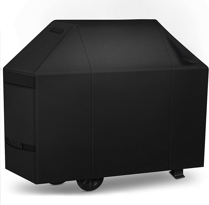 iCOVER Grill Cover 65 inch, BBQ Grill Cover for Outdoor Grill, 600D Heavy Duty Waterproof BBQ Cover, Anti-UV and Rip-Proof Barbecue Cover, Gas Grill Cover for Weber, Char-Broil, Nexgrill, etc
